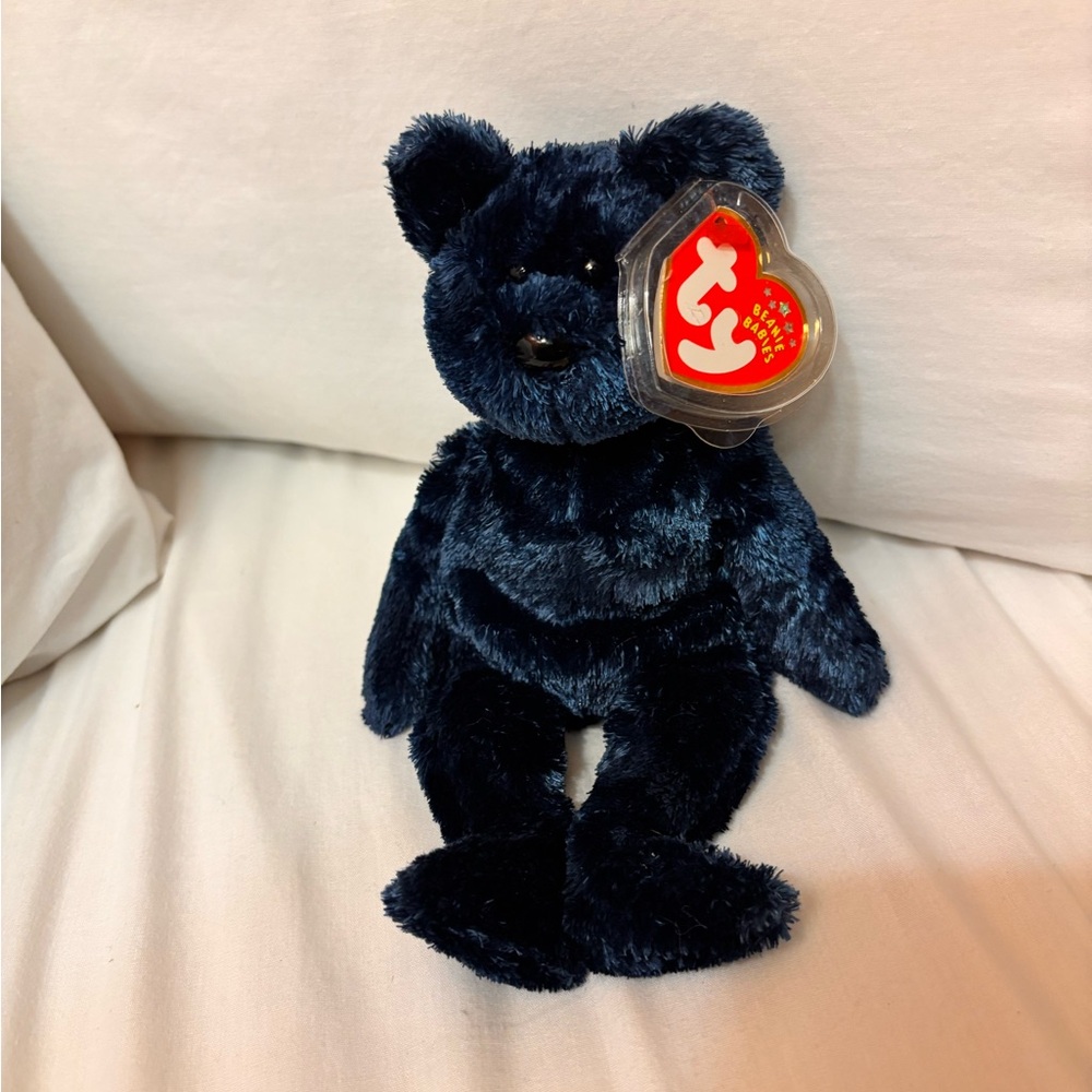 Ty Midnight Blue Plush Bear
